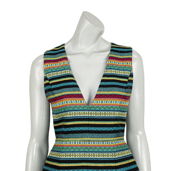 Alice + Olivia Colorful Striped Mini Dress - Picture 7 of 9